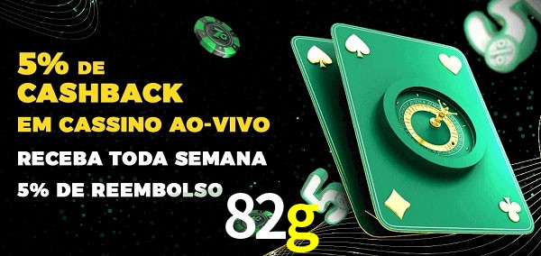 Promoções do cassino ao Vivo 82g